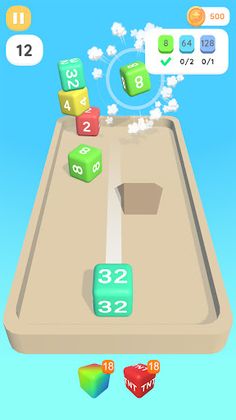 2048 Chain Cube: Merge Cube 3D - Screenshot 2