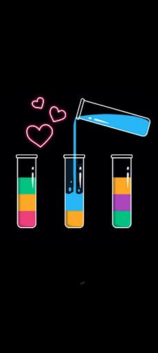 فرز المياه الملونه Water Sort - Screenshot 1