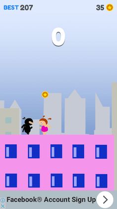 Ninja On The Roof - Screenshot 4