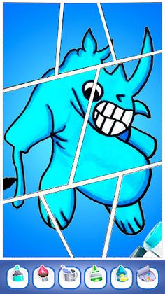 Rainbow X Banban Coloring Book - Screenshot 1