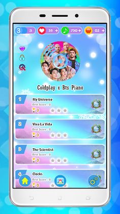 Bts - Cold Play Piano Tiles - Screenshot 1