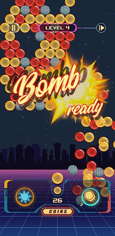 Bubble Shooter Retro 80s - Screenshot 2