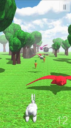 Fluffy Runner: Rabbit Adventur - Screenshot 2