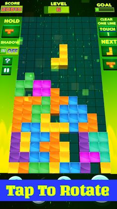 Tetra Block 3D Blitz Puzzle - Screenshot 1