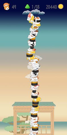 Neko Sushi - Stack Game - Screenshot 4
