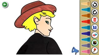 Cat Coloring Superhero Noir - Screenshot 1