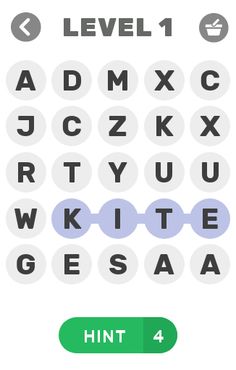 Word Search Game - Found Hide  - Screenshot 1