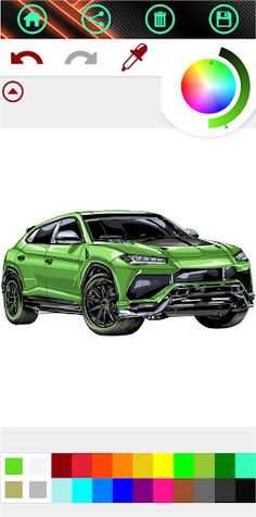 Car Coloring Book - Car Paint - Screenshot 1