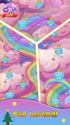 Rainbow Words Relax & Puzzle - Screenshot 4