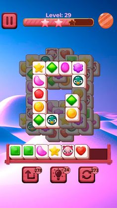 Маджонг три в ряд головоломки - Screenshot 2