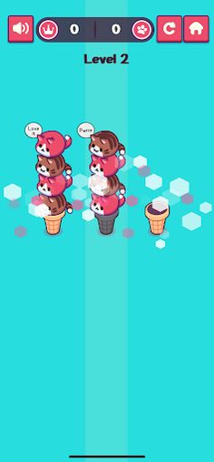 Ice Cream Cat - Color Stack - Screenshot 4
