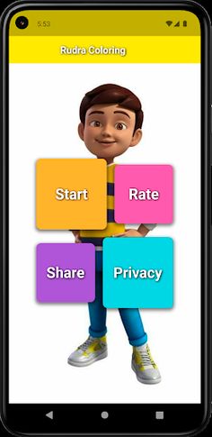 Rudra Coloring Game - Screenshot 1