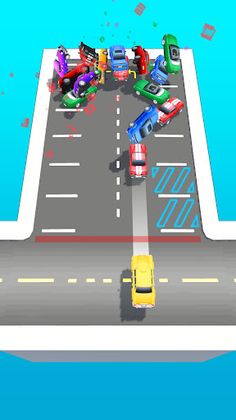 Chain Car: 2048 3D Merge Cars - Screenshot 1