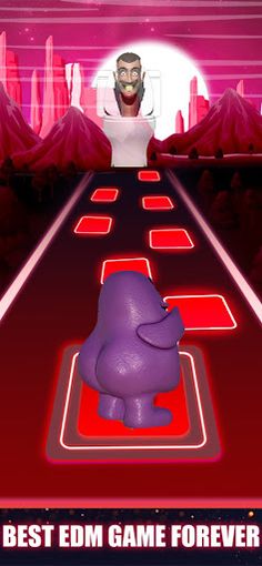 Grimace Shake Scary Tiles Hop - Screenshot 4