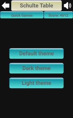 Schulte Table - Screenshot 1