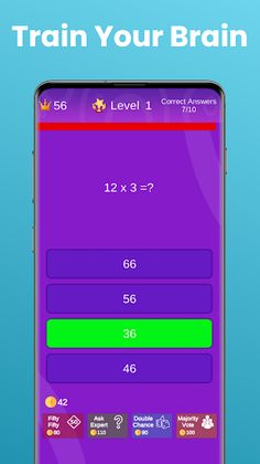 Math Quiz: Brain Training Game - Screenshot 1