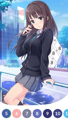 Anime Paint by Number Coloring - Screenshot 4