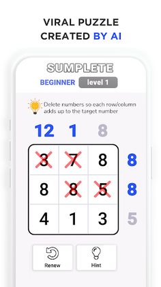 Sumplete: AI Logic Math Games - Screenshot 1