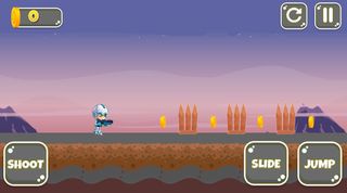 Jetpack Robot Boy Runner and S - Screenshot 1