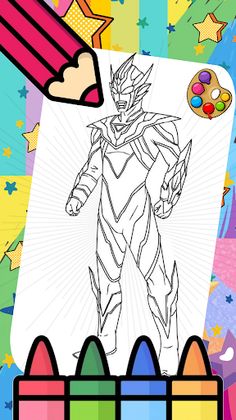 Ultraman Coloring Game - Screenshot 3