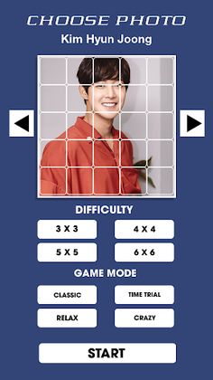 Slide Puzzle Kim Hyun Joong - Screenshot 1