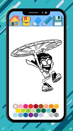 Teen Titans coloring cartoon - Screenshot 3