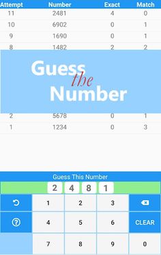 Guess The Number - Screenshot 1