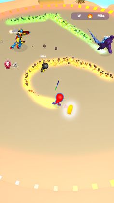Rainbow Run - Blue Monster - Screenshot 1