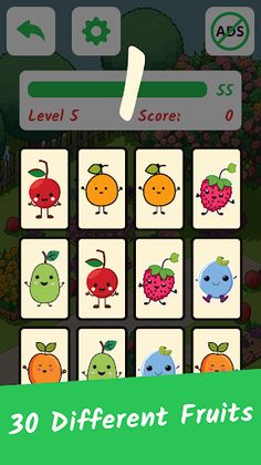 Kids Memory Game: Fruits - Screenshot 4