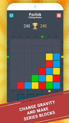 Poclick: Falling blocks - Screenshot 2