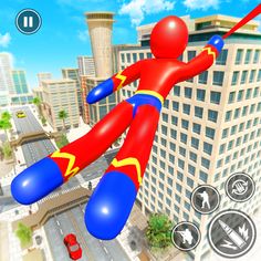Stickman Rope Superhero Game - Screenshot 1