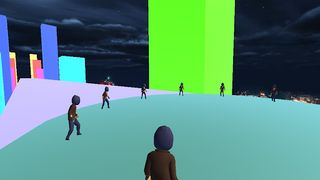 Neon Flying Man 3D - Screenshot 1