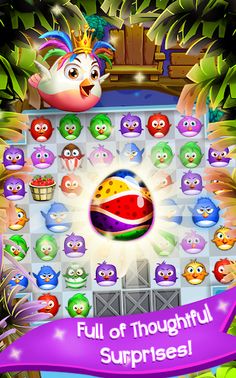 Birds Pop Mania: Match 3 Games - Screenshot 2