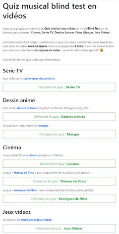 Quiz Blind Test Vidéo - Screenshot 1