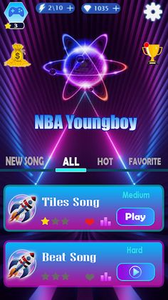 Nba Young Boy Tiles Hop - Screenshot 1