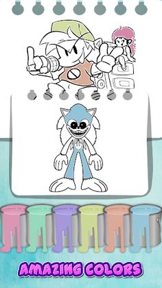 Huggy vs FNF Horror Coloring - Screenshot 1