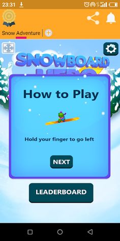 لعبة التزحلق على الثلج - Screenshot 2