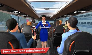 Waitress Coach Bus Simulator - Screenshot 1