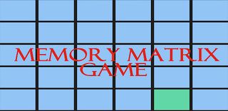 Memory Matrix Game - Screenshot 1