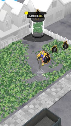 Leaf Blower—City Cleaning Game - Screenshot 2