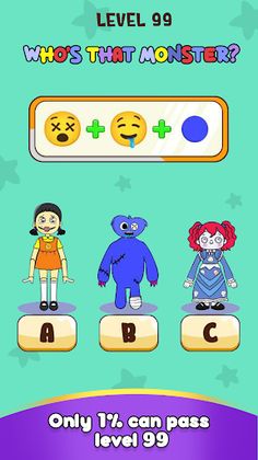 Monster Emoji: Guess n Mix - Screenshot 3
