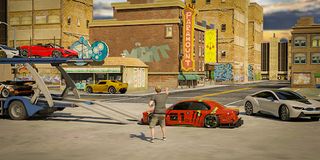 Car Transport Truck Simulator - Screenshot 1