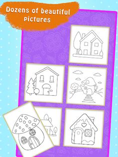 Glitter House Colouring Book - Screenshot 1