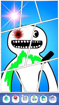 Rainbow X Banban Coloring Book - Screenshot 3