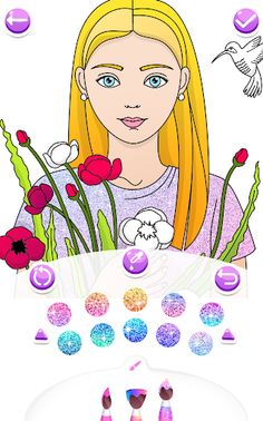 Color gradient fashion girl - Screenshot 4