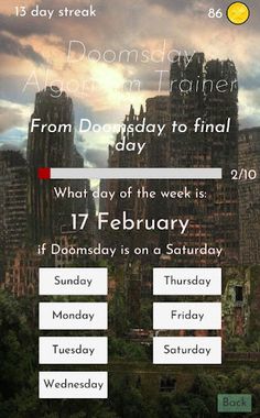 Doomsday Algorithm Trainer - Screenshot 2
