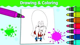 Yosemite_Sam  coloring game - Screenshot 3