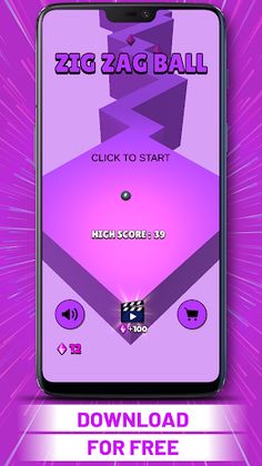 Zig Zag Ball - Screenshot 1