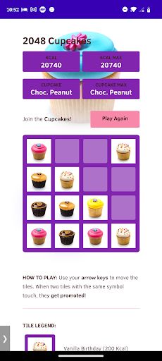 2048 Cupcakes - Screenshot 1