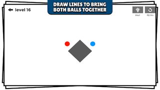 Draw Lines Physics Ball Puzzle - Screenshot 1